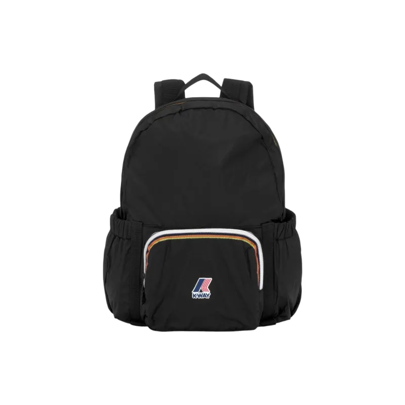K WAY Nylon Backpack Regular Unisex Black-0