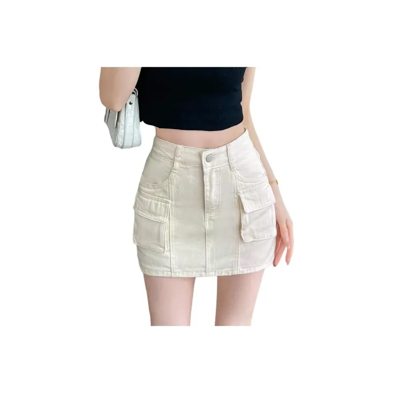 YINLEI Cargo Short Skirts Women's-0