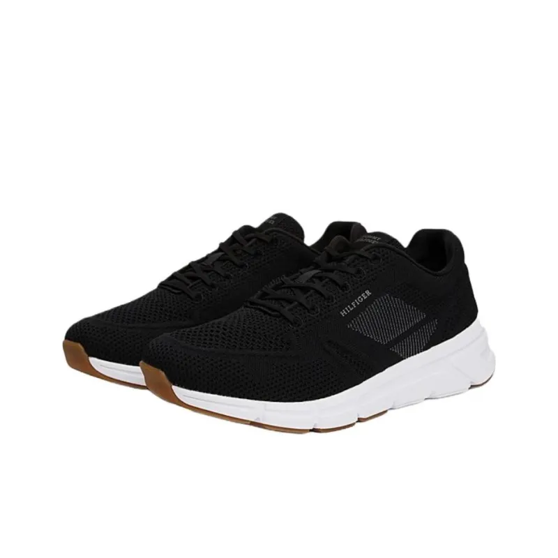 Tommy Hilfiger Trainers Anti Slip Wear Resistant Low Top Casual Shoes Men's Black-2
