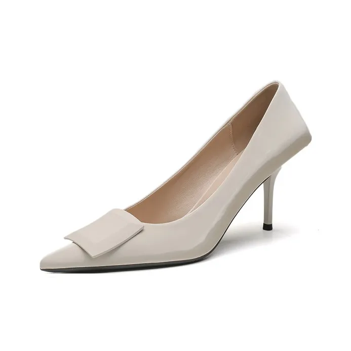 MCKP High Heels Women's Sapphire Green/Light Yellow/Cream White-0