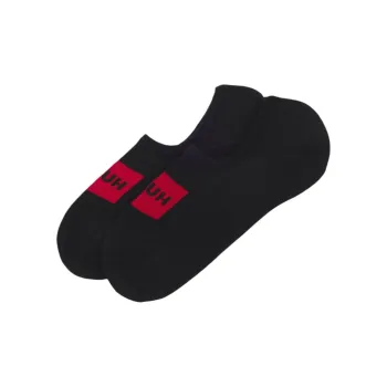 HUGO BOSS No Show Socks Women's 2 Pack Black