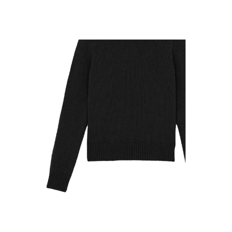 SAINT LAURENT FW21 Cashmere Sweater Women's Black-3