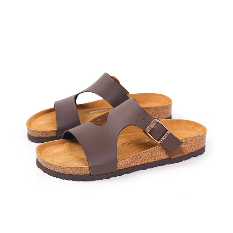 Khadgar Cork Sole Slip Resistant Abrasion Resistant Slide Slippers Women's-9