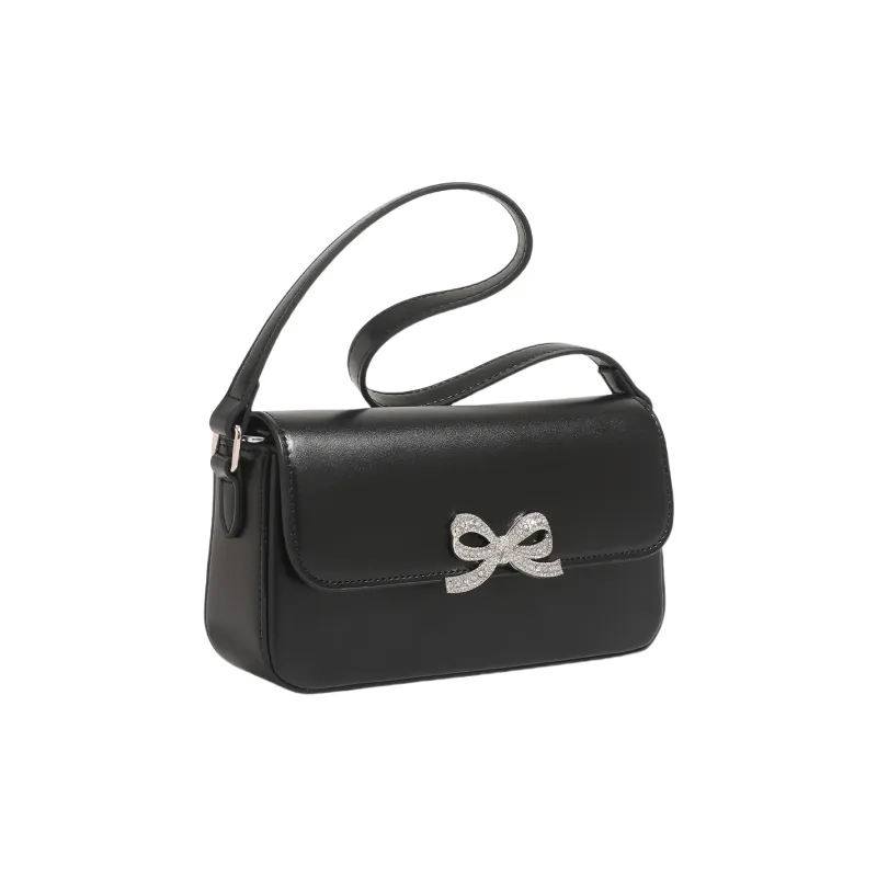 OCTSUI Synthetic Leather Handbag Women's Black/Silver-1