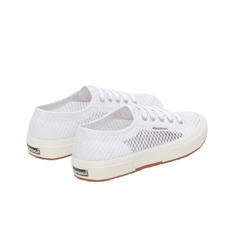 SUPERGA 2750 MESH Abrasion Resistant Low Top Skateboard Shoes Unisex White-2