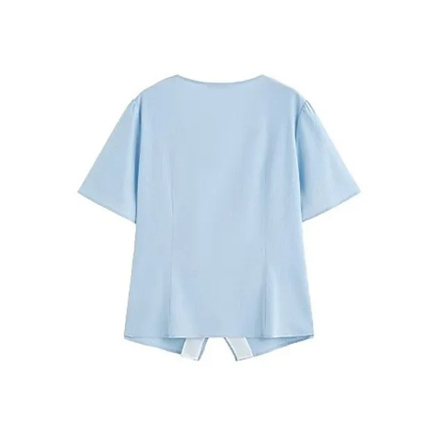 HDFULERN Shirts Women's Blue-1
