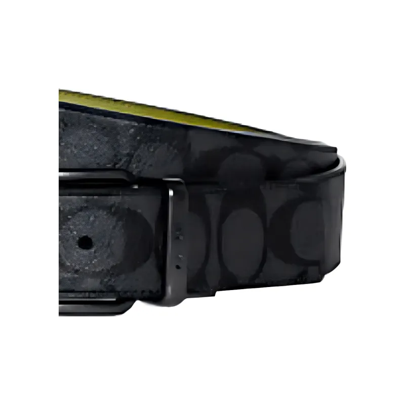 COACH Coated Canvas With Exquisite Calfskin Gift Box Set Card Holder Men's Bronze/Charcoal/Lime Green-3