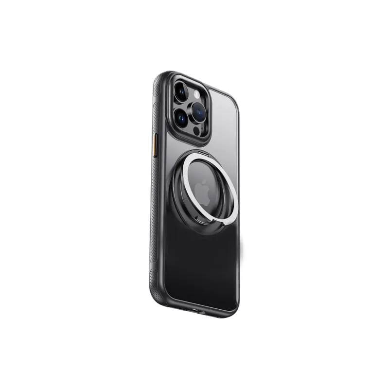 MOWEITU PC Material 360 Magnetic Stand Phone Cases Compatibility IPhone Apple 13/13 Pro/14/15/16 Solid Color-0
