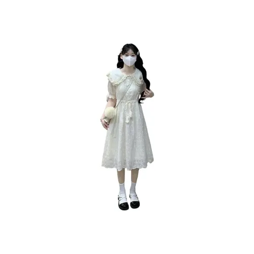 Mu Qingqing Short Sleeved Dress Women's