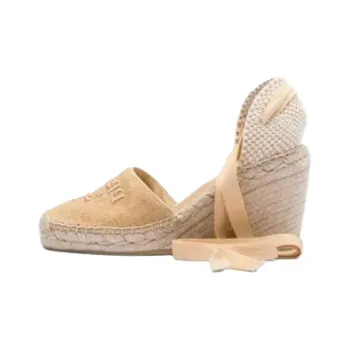 PRADA Wedge Heel High Heels 9cm Women's Beige
