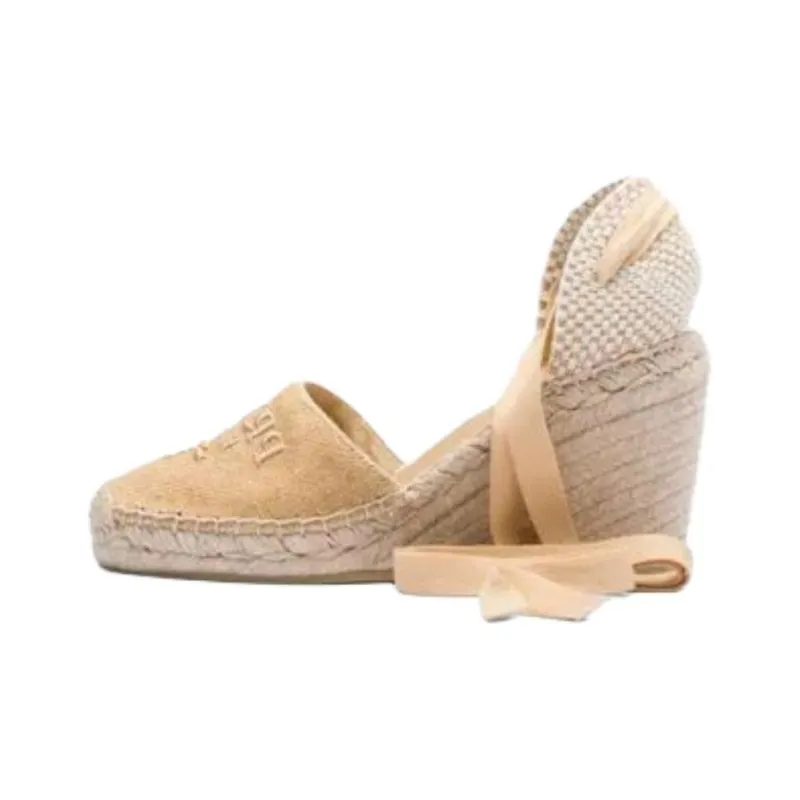PRADA Wedge Heel High Heels 9cm Women's Beige-0