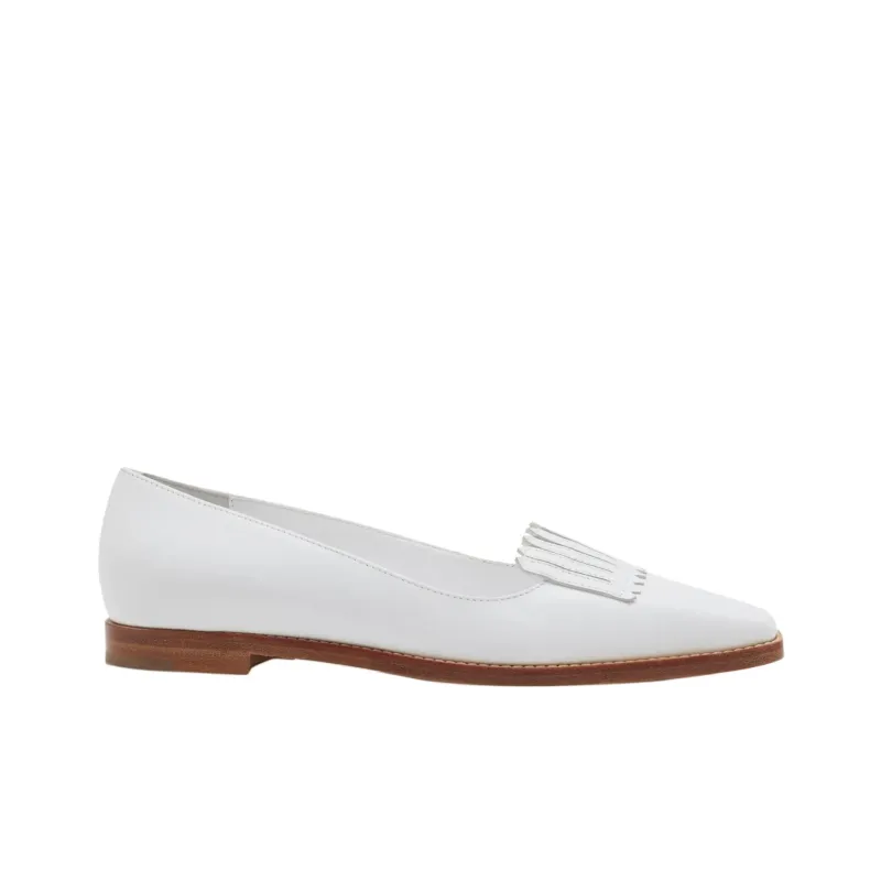 MANOLO BLAHNIK Pausaniasflat Casual Single Shoes Women's White-1