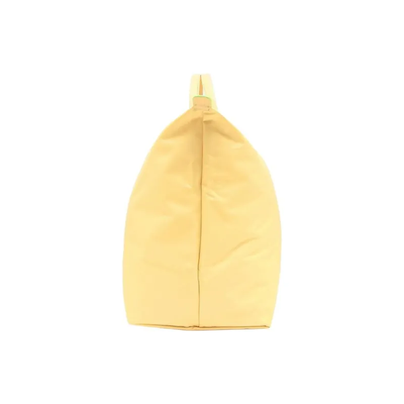 LONGCHAMP Le Pliage Green Recycled Polyamide Canvas Bag Tote Bag Portable Travel Bag Medium Size Men's Yellow-3