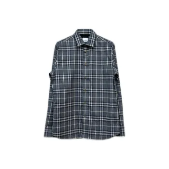 Burberry Shirts Men Gray