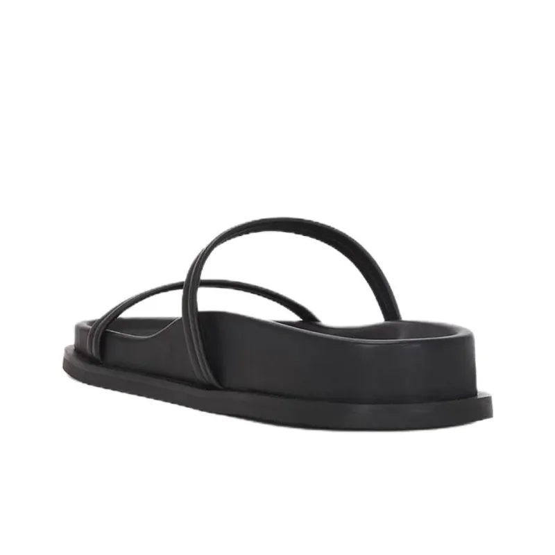 ST. AGNI Rubber Sole Slip Resistant Slide Slippers Women's Black-3