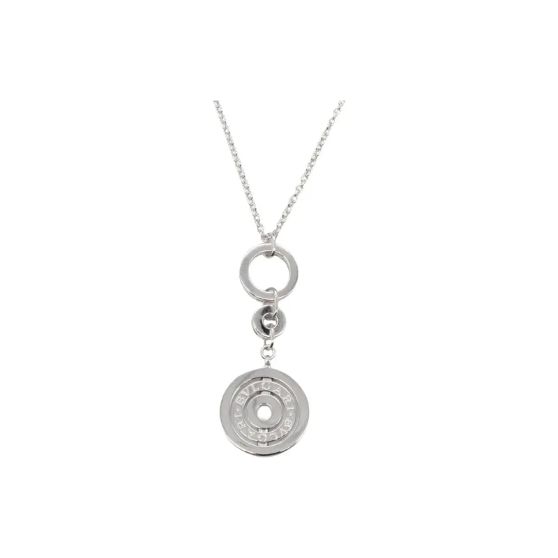 BVLGARI 2010s 18K White Gold Astrale Cherki Necklace-0