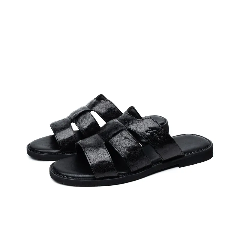 FED Slide Slippers Men Black-2