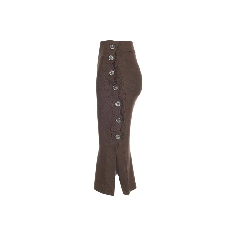 Vivienne Westwood Casual Long Skirt Women's Brown-2