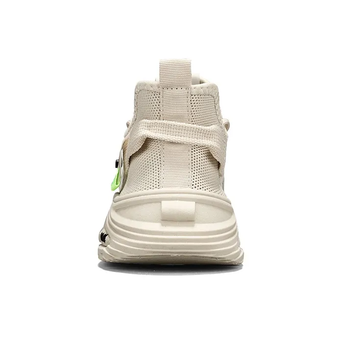 Binary Abrasion Resistant Breathable Low Top Casual Shoes Men's Beige-4