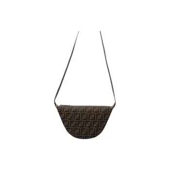 FENDI Monogram Shoulder Bag Men's Brown