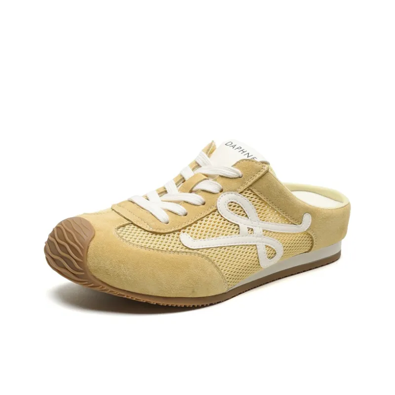 DAPHNE Rubber Sole Closed Toe Slippers Women's-12