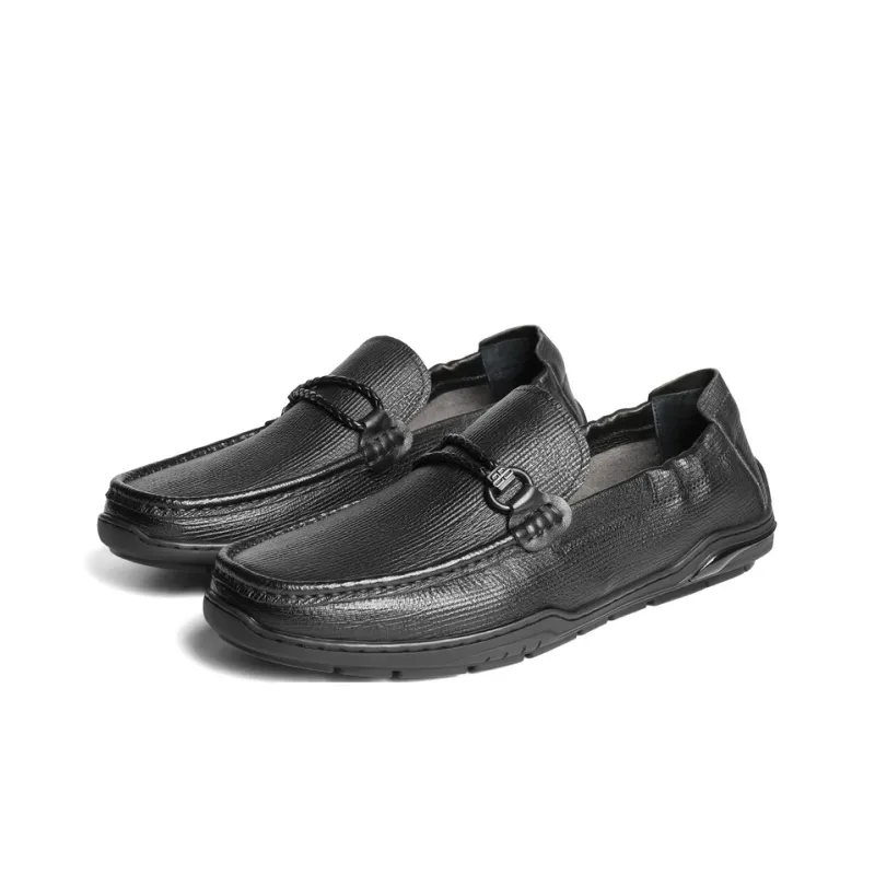 BELLE Loafers Men Black-3