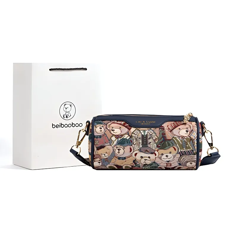 North Pack PU Cylinder Bag, Shoulder Bag, Crossbody Bag Women's Multicolor-0