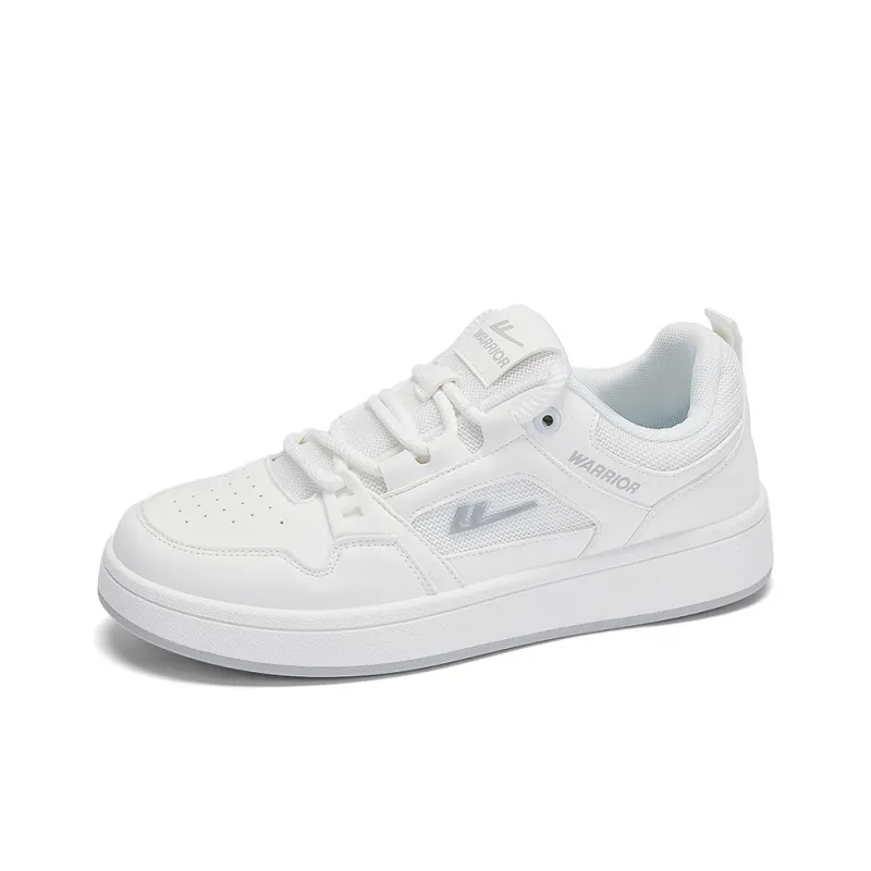 WARRIOR Skateboard Shoes Men Low Top White Black-9