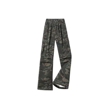 TBSM Casual Pants Unisex Army Green Camouflage