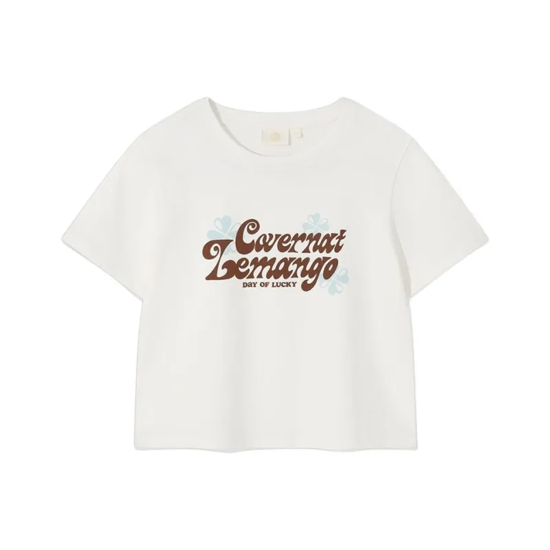 COVERNAT T Shirts Women's Gray White-0