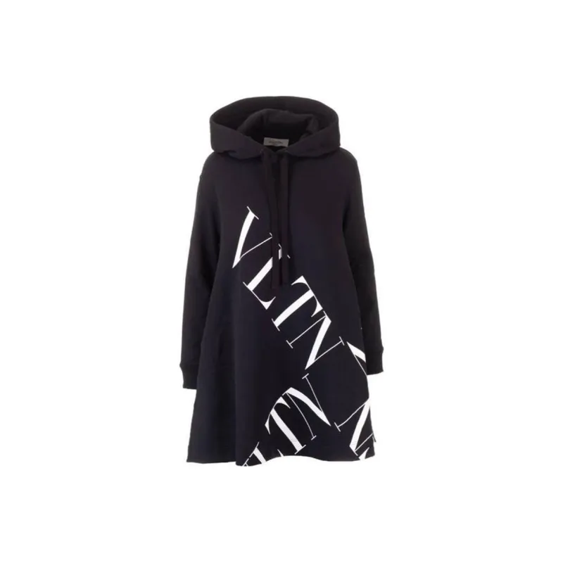Valentino Long Sleeved Dresses Women's Black-0