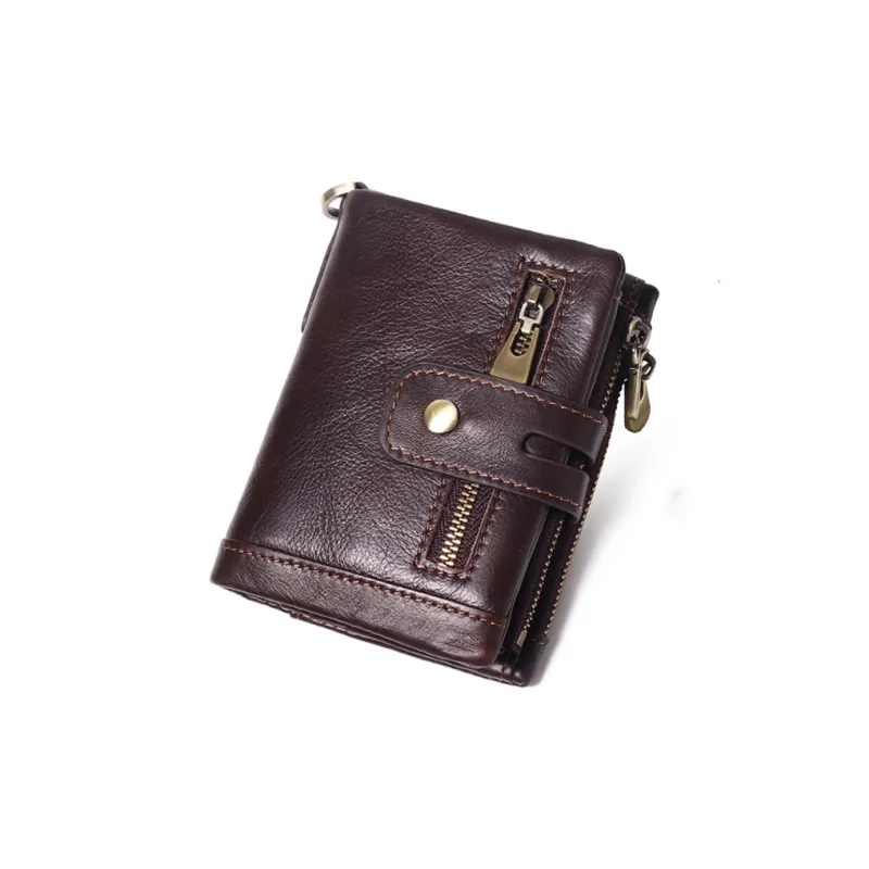 Yalu Cow Leather Wallet Unisex Black/Coffee/Brown/Red/Royal Blue/Green-2