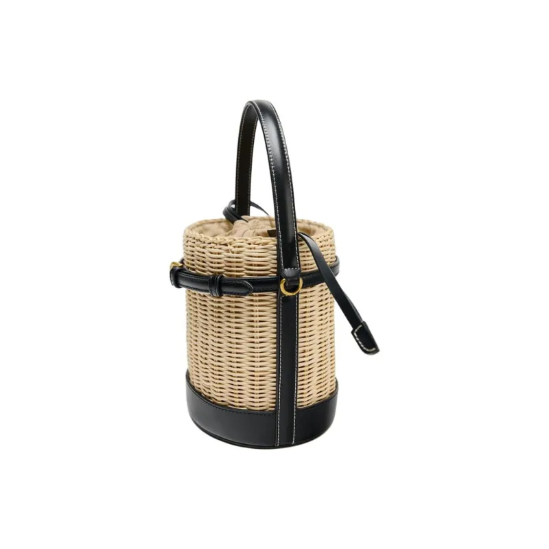 ZARA Rattan Crossbody One Shoulder Handbag Women's Light Beige-1