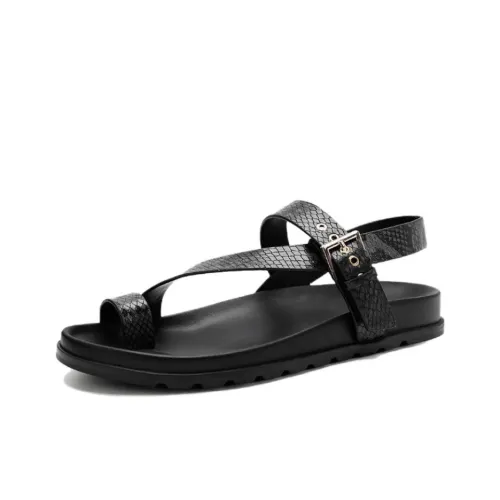 Voguhomme One Strap Sandals Men's Black