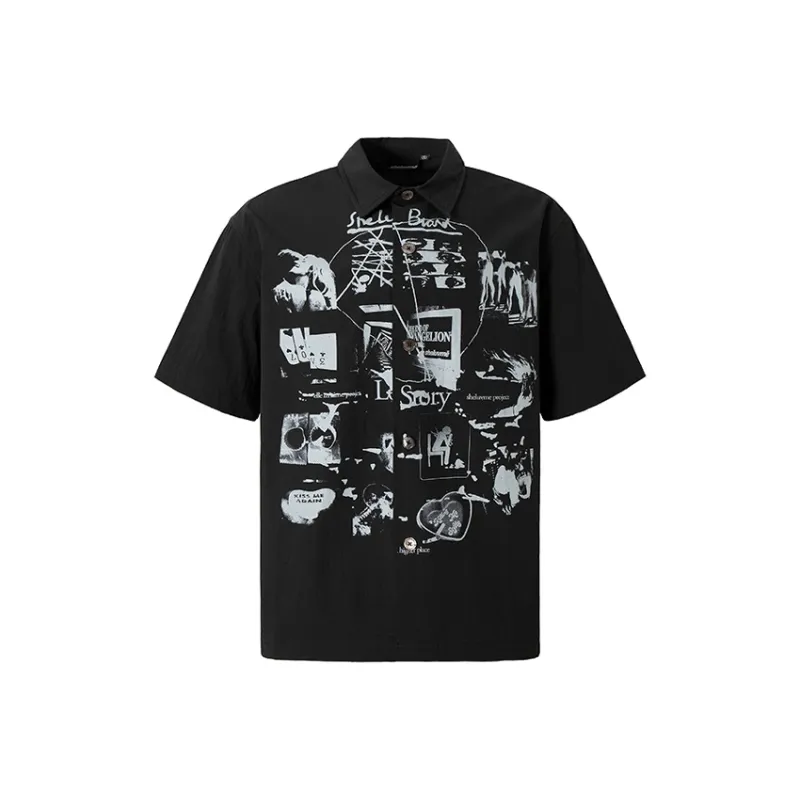 FAKE VINTAGE Shirts Unisex Black-0