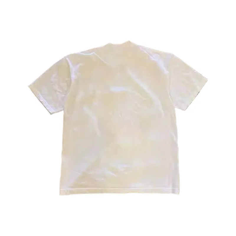 YIWANSHIDUO T Shirts Unisex 3A Twin Yarn 100% Cotton 260g White-1
