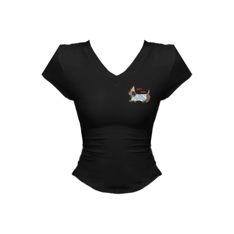 Puppytown Set in Sleeve T Shirt Women's-11