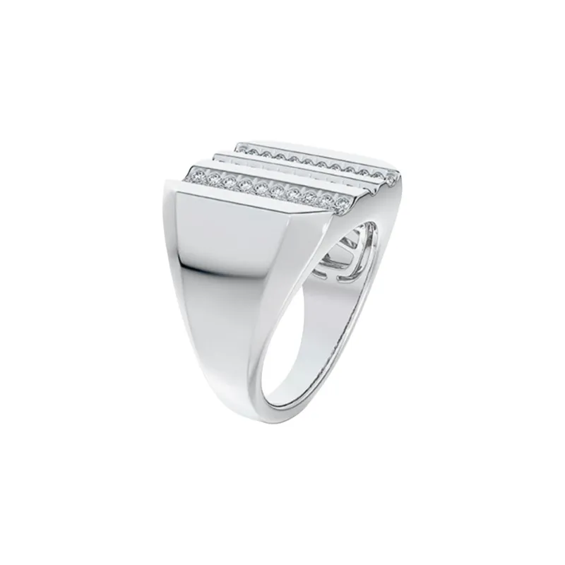 De Beers Diamond Rings Unisex Silver-2