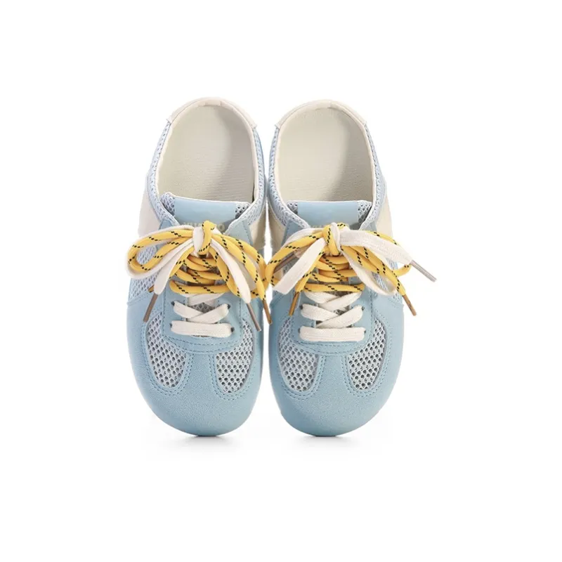 The New Age Family Slip Resistant Abrasion Resistant Closed Toe Slippers Women's Light Blue-3