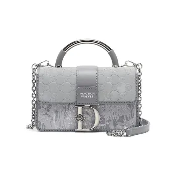 SEPTWOLVES PU Crossbody One Shoulder Handbag Regular Women's Gray