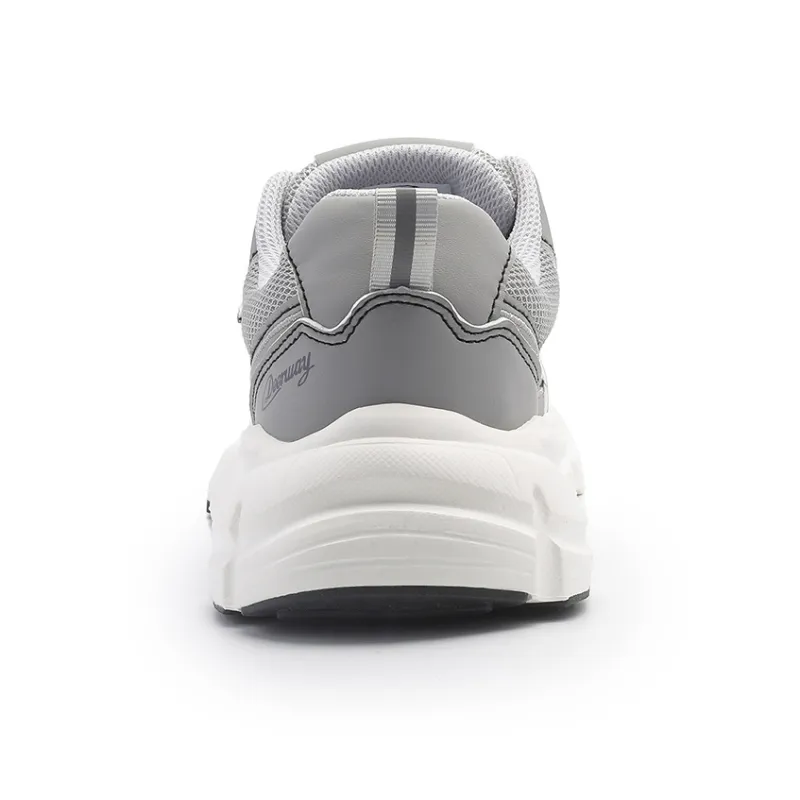 DEERWAY Abrasion Resistant Waterproof Lightweight Low Top Casual Shoes Men's Gray-3