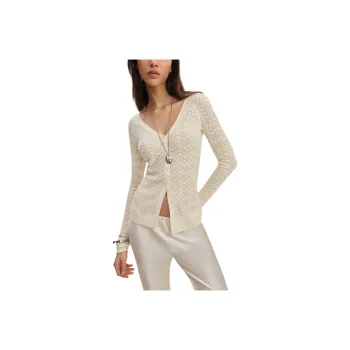 REFORMATION Sutton Regenerative Merino Open Knit Sweater Women's