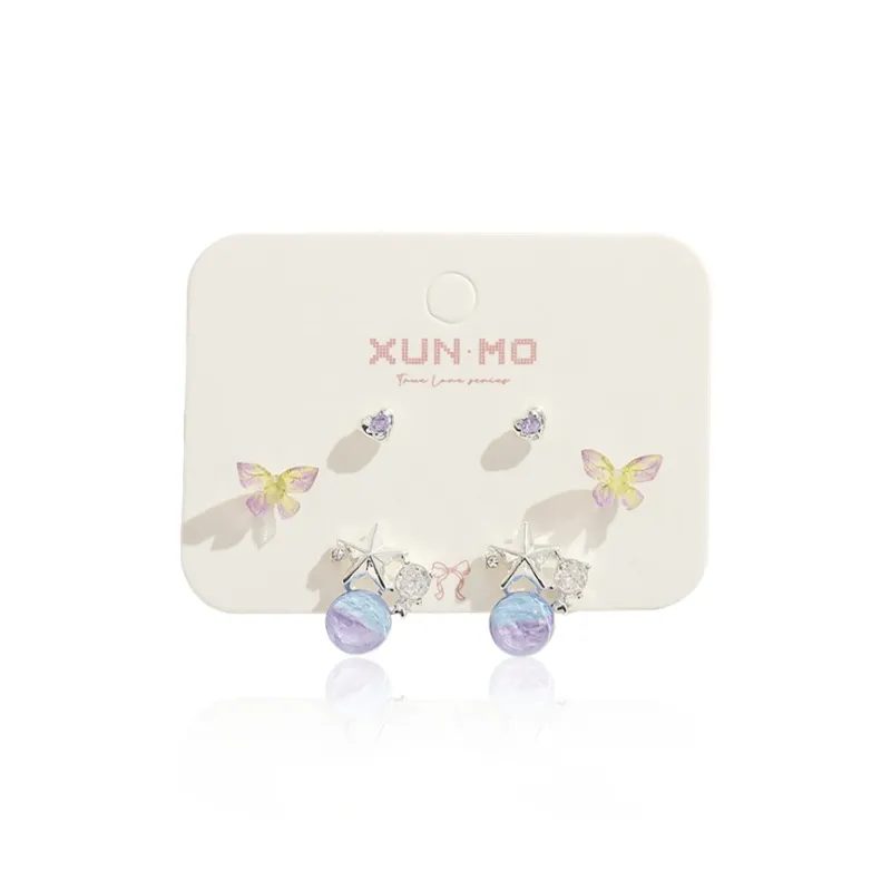 Inkopper Alloy Stud Earrings Women's-6