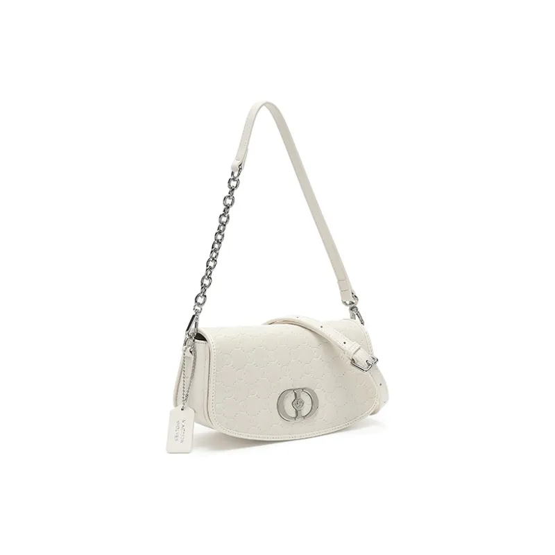 SEPTWOLVES PU Crossbody Bag, Shoulder Bag Women's Ecru-2