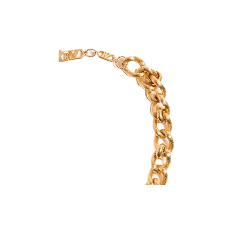 Valentino Brass Necklaces Women's Gold-2