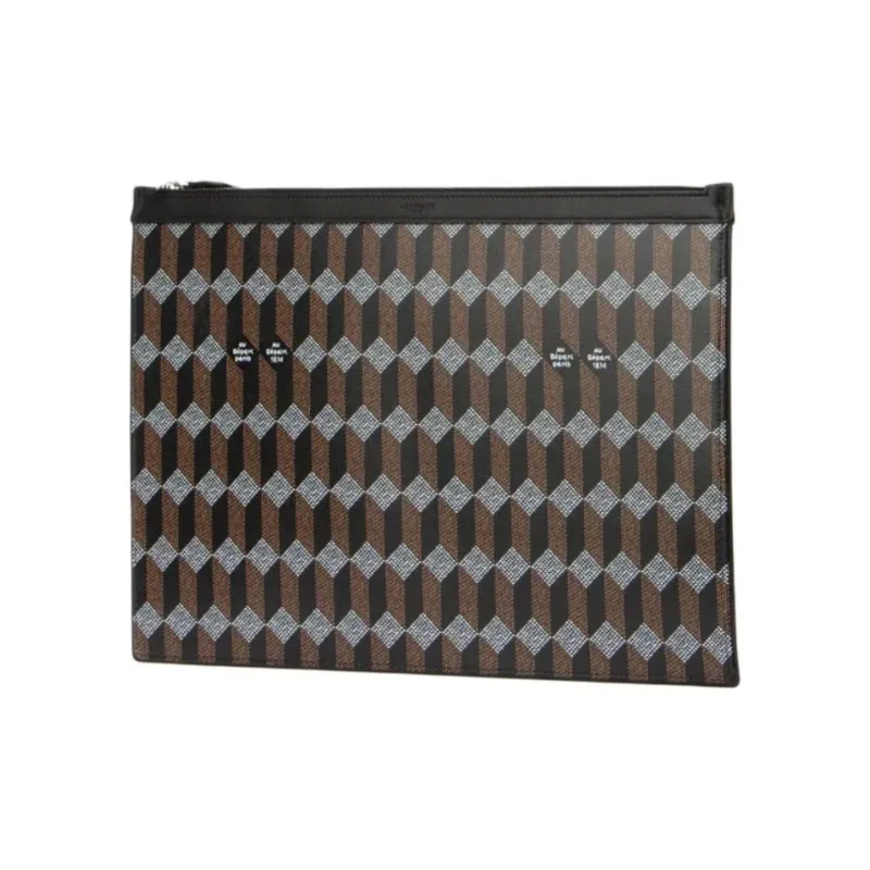 AU DEPART Design Clutch Women's Brown & Black-1