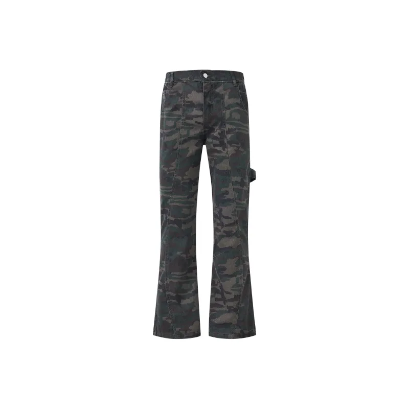 REDU Jeans Unisex Green Camouflage-0