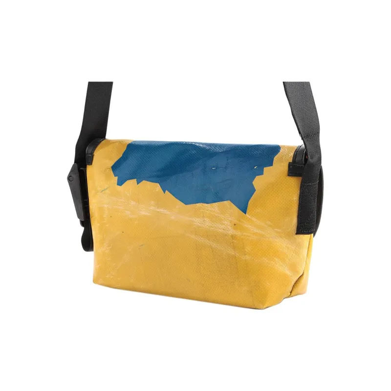 FREITAG Polyester Messenger Bag, Crossbody Bag, Shoulder Bag Unisex Yellow & Blue-2