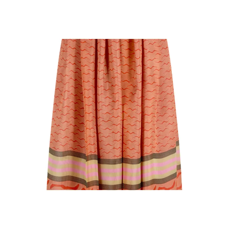 GIORGIO ARMANI Long Silk organza Skirt With Tiger Print-1