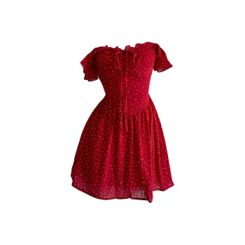 IQC Sleeveless Dresses Women's Backless Red Dress